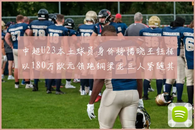 中超U23本土球员身价榜揭晓王钰栋以180万欧元领跑铜梁龙三人紧随其后