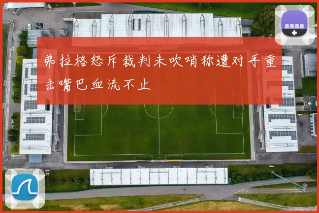 弗拉格怒斥裁判未吹哨称遭对手重击嘴巴血流不止
